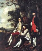 Thomas Gainsborough Peter Darnell Muilman Charles Crokatt and William Keable in a Landscape USA oil painting reproduction